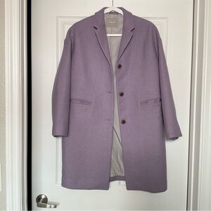 Everlane Lavender Wool Blend Coat